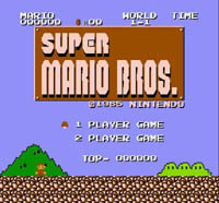 Super Mario Bros, capture d'écran